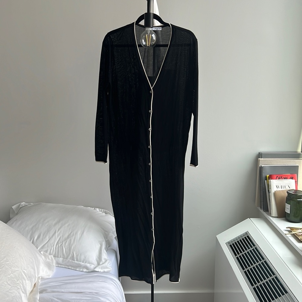 ZARA LONG KNIT JACKET DRESS (S)